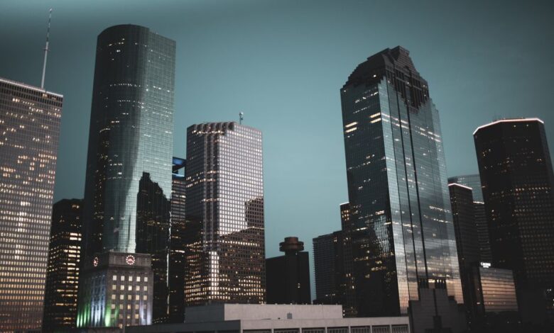 business travel to Houston - Houston business district skyline