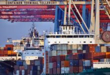 global trade tensions - shipping containers port tariffs